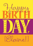 Big Happy Birthday 5x7 Folded Card