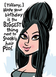 Snooki Birthday 5x7 Folded Card
