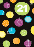 21 Polka Dots 5x7 Folded Card