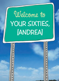 Birthday Welcome Sign 5x7 Folded Card