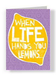 When Life Hands You Lemons 5x7 Folded Card