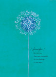 Dandelion Sympathy 5x7 Folded Card