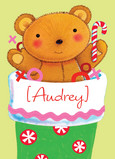 Holiday Bear 5x7 Folded Card