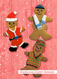Gingerbread Wishes 5x7 Folded Card