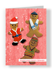 Gingerbread Wishes 5x7 Folded Card