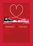 Converse Lace Love 5x7 Folded Card