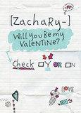 Yes No Valentine 5x7 Folded Card