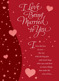 Love Being Married 5x7 Folded Card