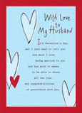 My Husband Love 5x7 Folded Card