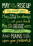 St Patricks Message 5x7 Folded Card