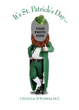 Personalized Leprechaun 5x7 Folded Card