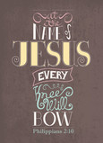 Every Knee Bow 5x7 Folded Card