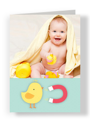 Easter Chick Magnet 5x7 Folded Card