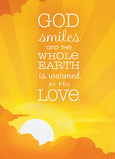 Warm Smile Love 5x7 Folded Card