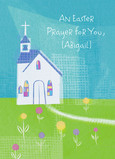 Easter Church Prayer 5x7 Folded Card