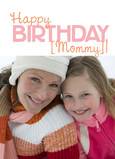 Pink Orange Personalized Name 5x7 Folded Card