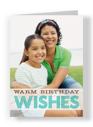 Warm Wishes Dots 5x7 Folded Card