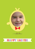 Bowtie Easter Chick 5x7 Folded Card