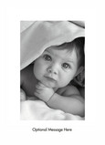 White Solid Portrait 5x7 Folded Card