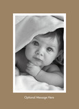 Caramel Border Card 5x7 Folded Card