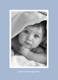 Light Blue Border 5x7 Folded Card