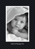 Black Chevron Portrait 5x7 Folded Card