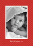 Red Dot Portrait 5x7 Folded Card