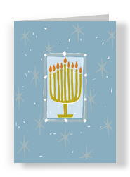 Yellow Candles 5x7 Folded Card
