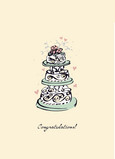Warm Wish Cake 5x7 Folded Card