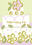 Wedding Day Flowers 5x7 Folded Card