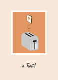 Wedding Toast 5x7 Folded Card