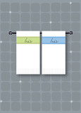 His His Towels 5x7 Folded Card
