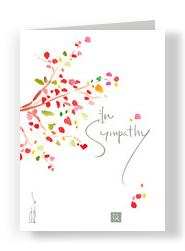 Tree Silhouette Sympathy 5x7 Folded Card