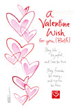 A Valentine Wish 5x7 Folded Card
