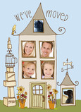 Family House 5x7 Folded Card