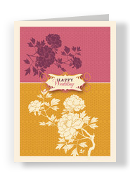 Happy Wedding 5x7 Folded Card