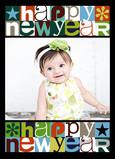 Double Happy New Year 5x7 Folded Card