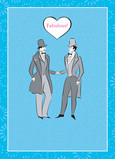Gentlemen Fabulous 5x7 Folded Card