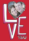 Love You Frame 5x7 Folded Card