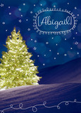 Lighted Christmas Tree 5x7 Folded Card