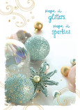 Glittering Sparkling Christmas 5x7 Folded Card
