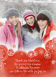 Circular Thank You Christmas 5x7 Folded Card