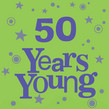Years Young Birthday 4.75x4.75 Folded Card