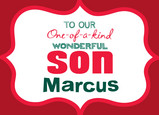 Holiday Wish to Son 7x5 Folded Card