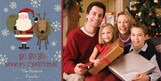 Santa Reindeer Wave 8x4 Flat Card