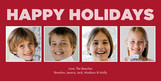 Block Holiday Stripes 8x4 Flat Card
