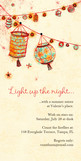 Light Up Lanterns 4x8 Flat Card