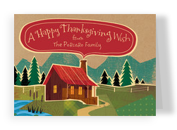 Home Thanksgiving Wish 7x5 Folded Card