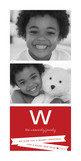 Modern Family Monogram 4x8 Flat Card