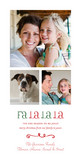 Jolly Fa La 4x8 Flat Card